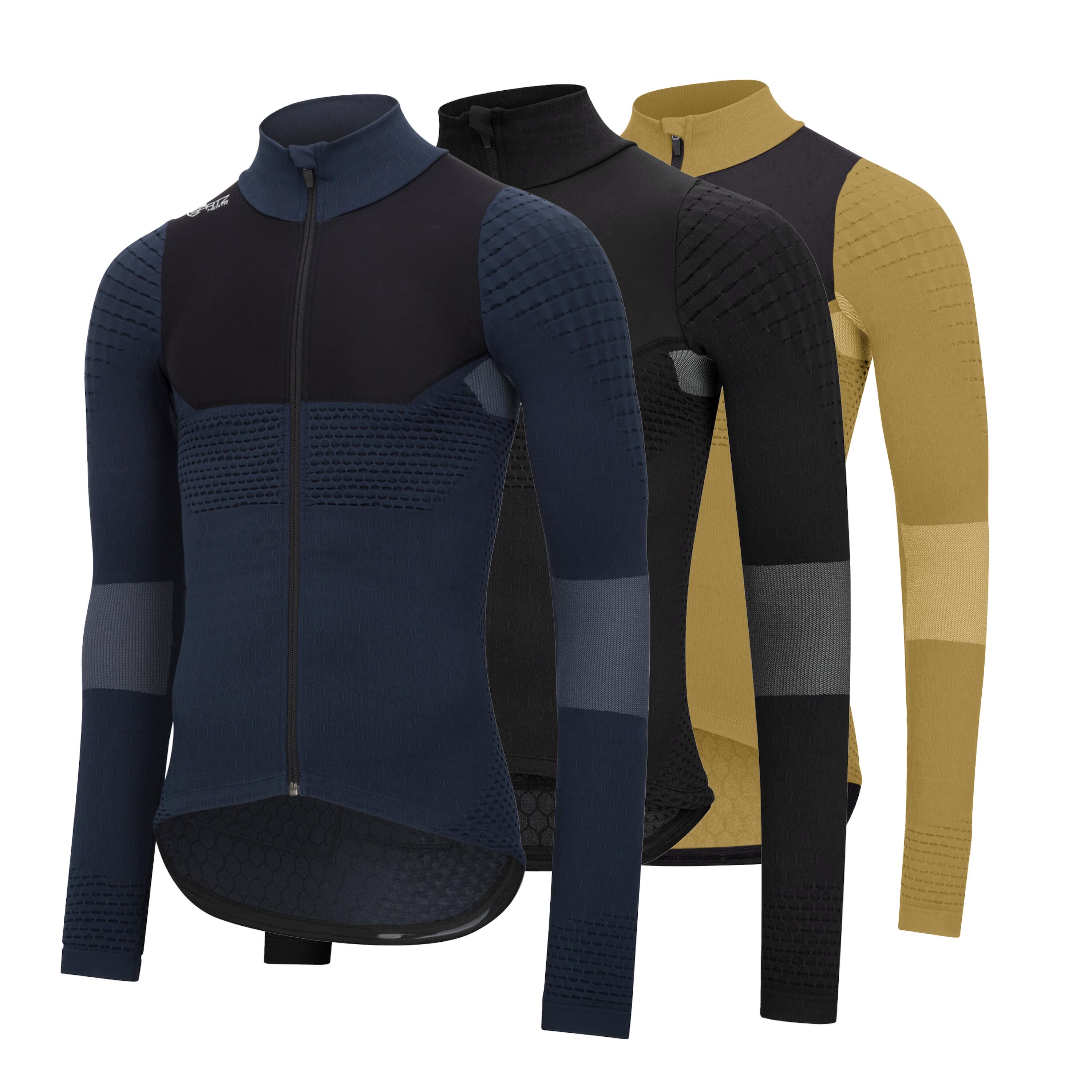 SPATZWEAR SPATZWEAR 'HEATR2' NAVY / BLACK / KHAKI'  4-Season Long Sleeve Jersey #HEATR2