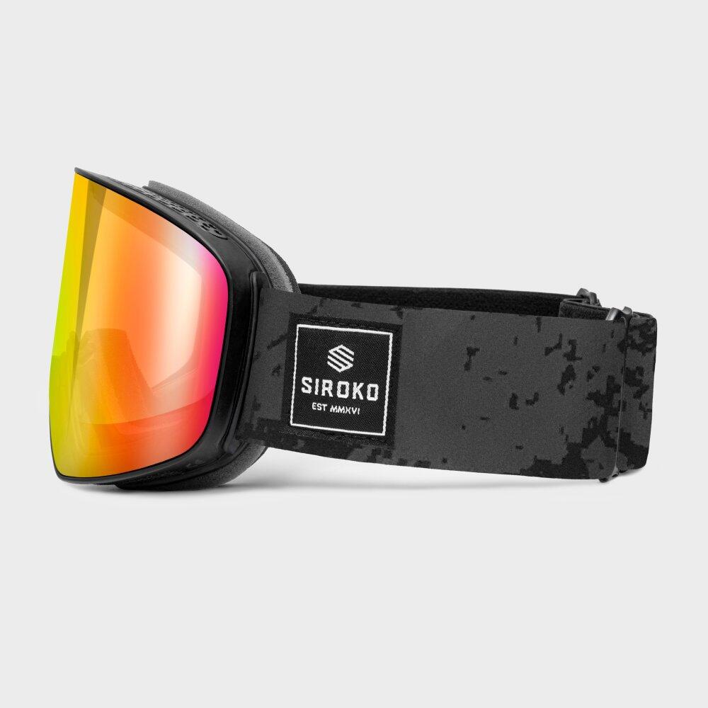 Herren und Damen Wintersport Skibrille GX Whistler Leuchtendes Orange 3/7