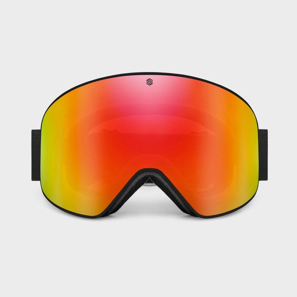 Herren und Damen Wintersport Skibrille GX Whistler Leuchtendes Orange 2/7