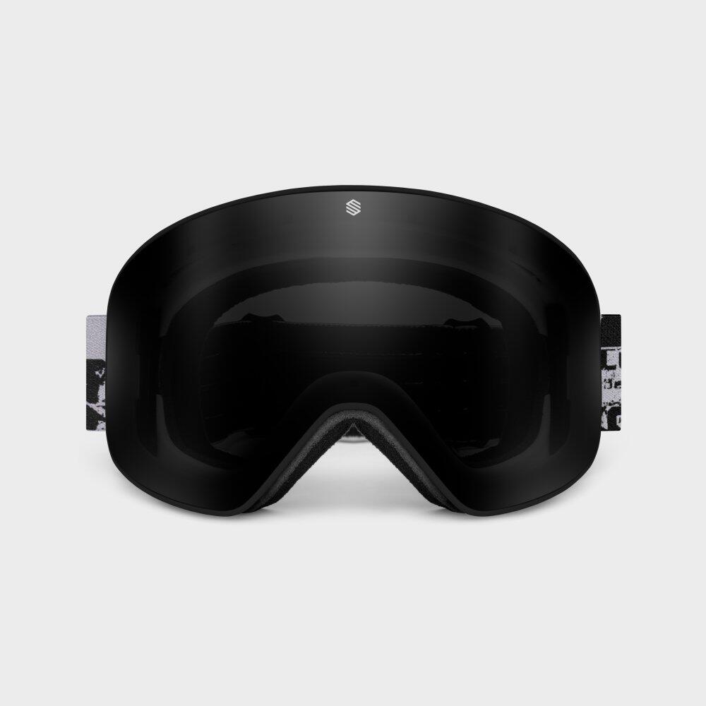 Herren und Damen Wintersport Skibrille GX Rock Schwarz 2/7