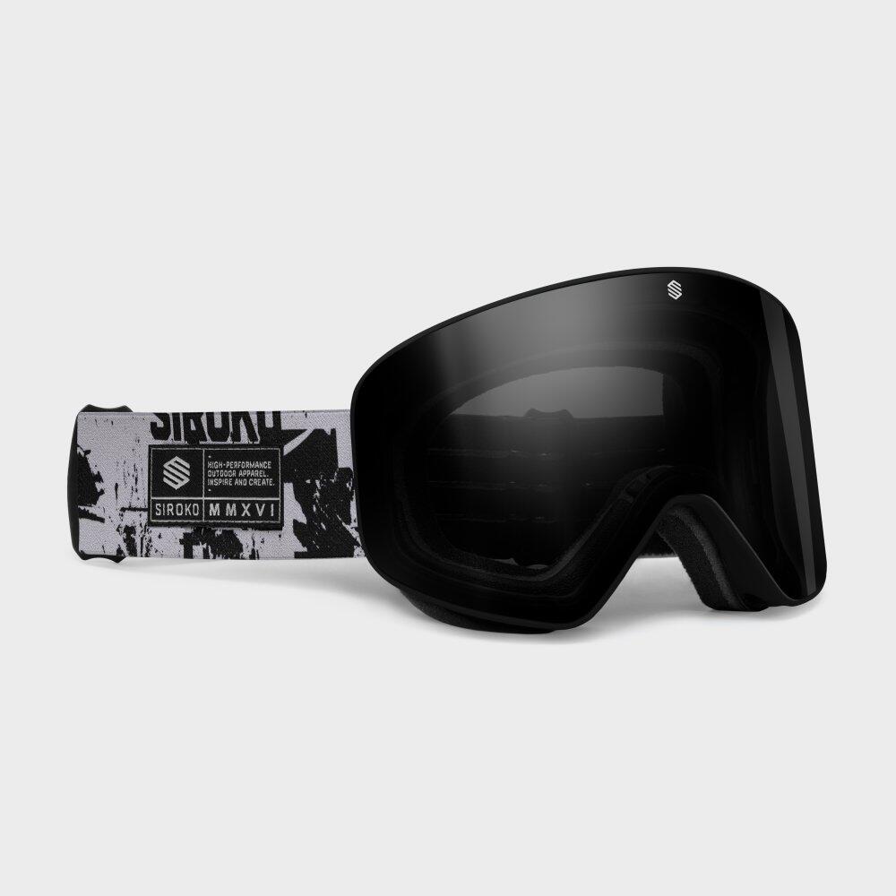 Men & Women Winter sports Ski goggles GX Rock Black