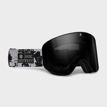 Masque de ski Sports d'hiver Homme et Femme GX Rock Noir