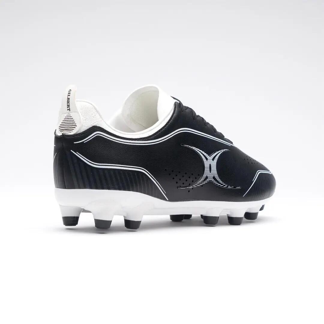 Botas De Rugby Gilbert Niño Cage Torq Msx Negro 4/6