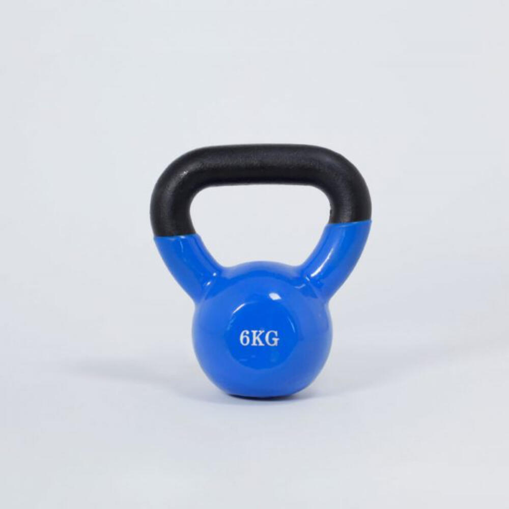 Kettlebell Pesa Rusa con Recubrimiento de Vinilo 6 kg Fitness Musculación 2/3