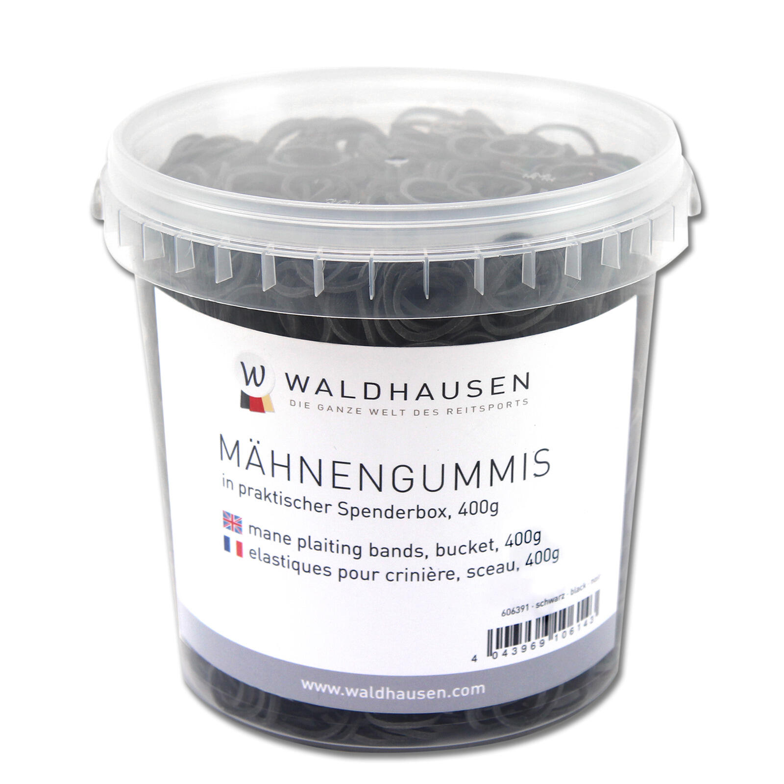 WALDHAUSEN Mane elastics in a bucket Waldhausen
