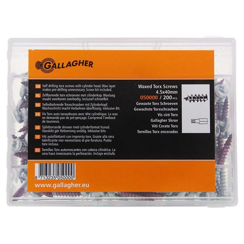 Viti Gallagher 4,5x40 T25 5/6