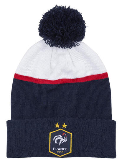 Bonnet pompon enfant FFF - Collection officielle Equipe de France de Football