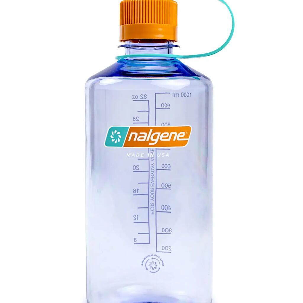 1L Narrow Mouth Sustain Water Bottle - Made From 50% Plastic Waste - Pale Indigo