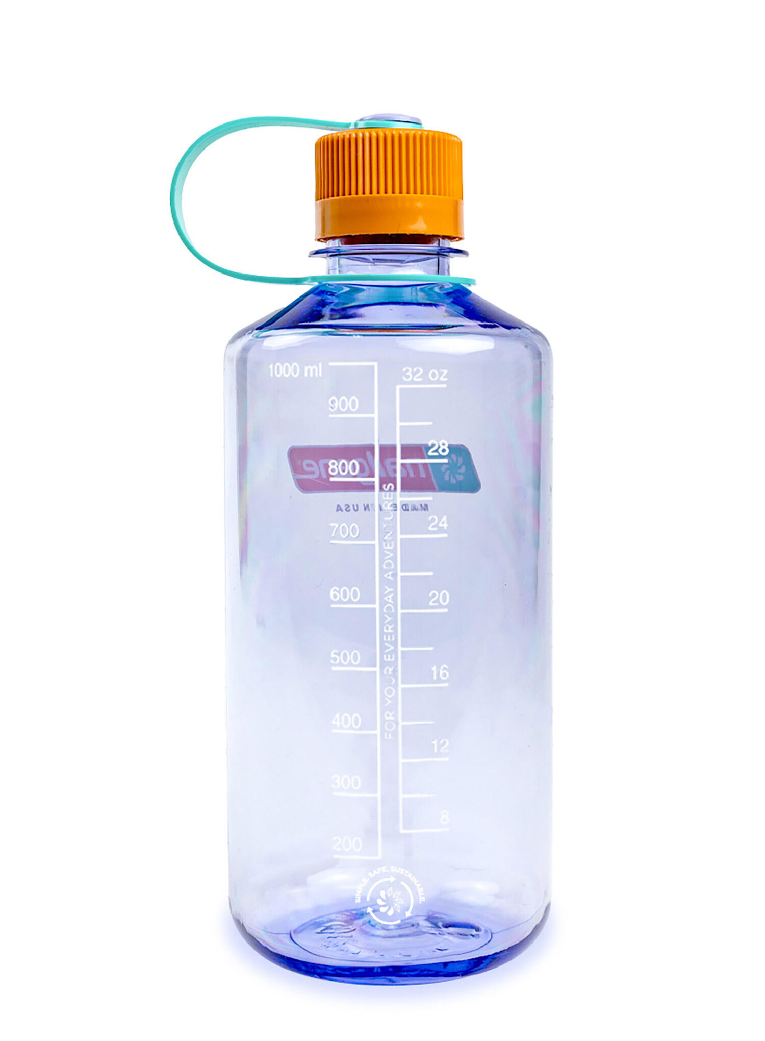 Nalgene Trinkflasche 0,9–1 L, kleine Öffnung, Schraubverschluss, dicht 2/4