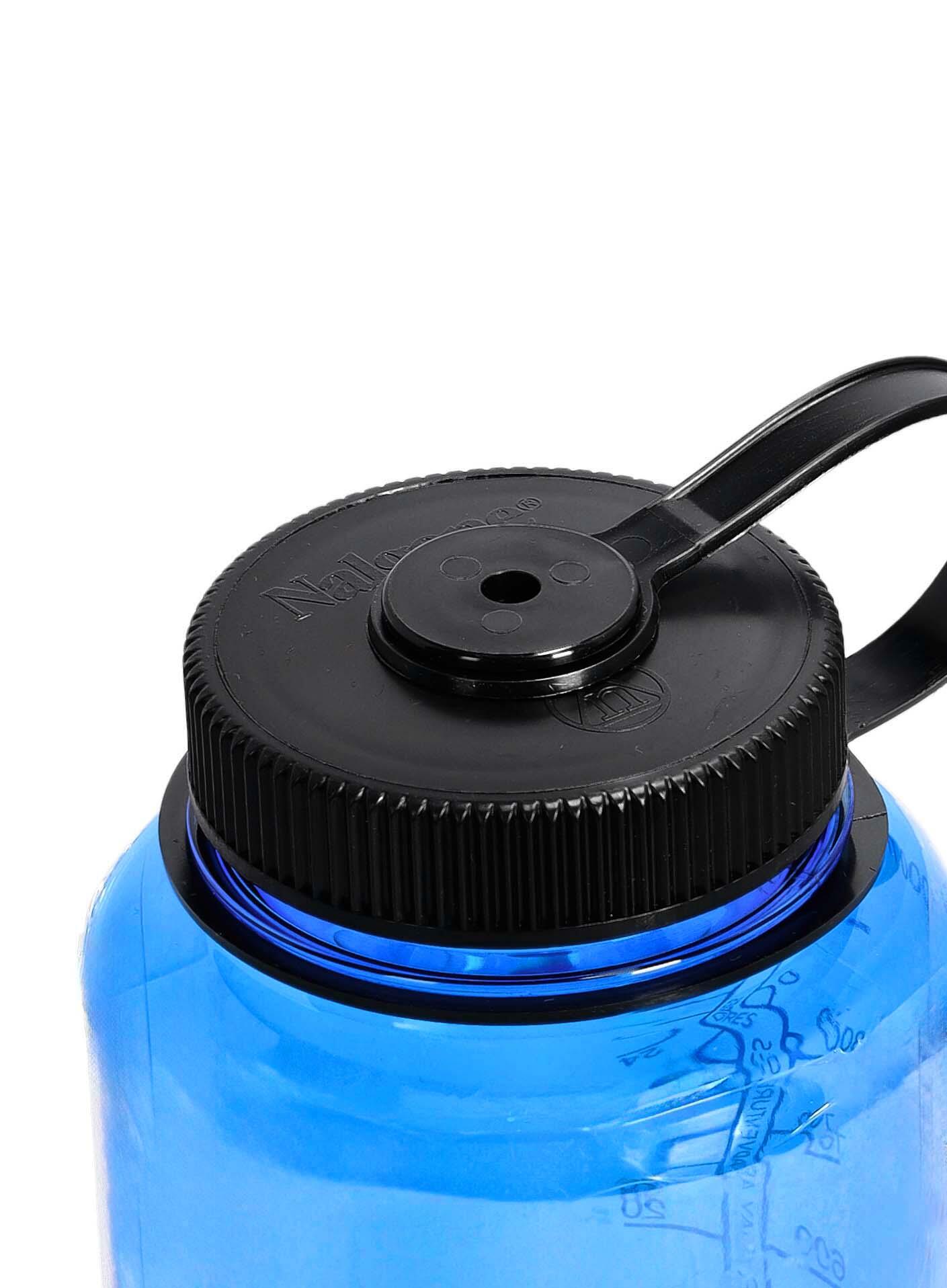 NALGENE 1L Wide Mouth Sustain Water Bottle - Made From 50% Plastic Waste - Slate Blue