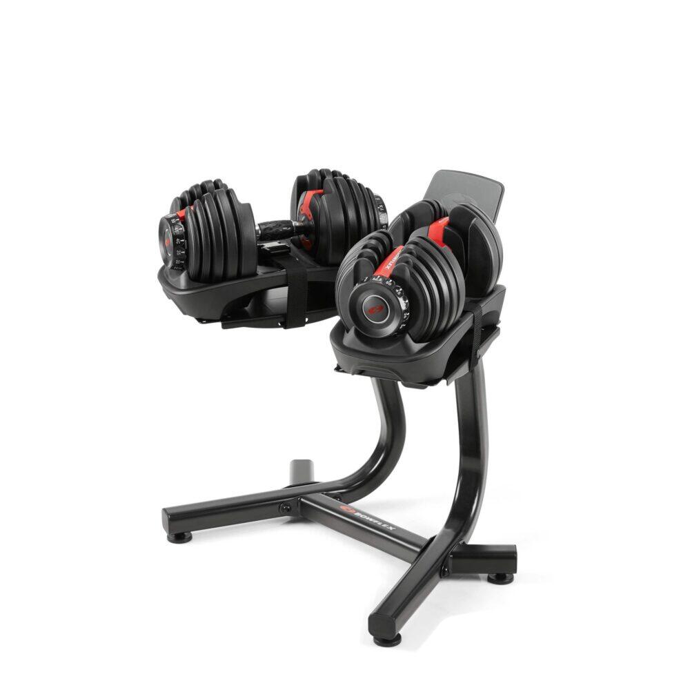 BOWFLEX BowFlex 552i verstelbare halters (paar & statief met mediavak)