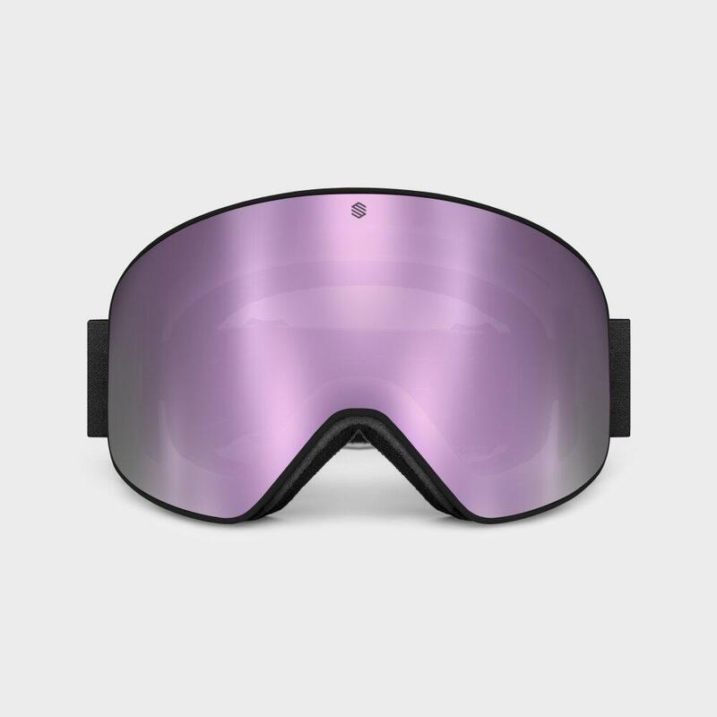 Heren en Dames Wintersport Skibril GX Grizzly Lavendel