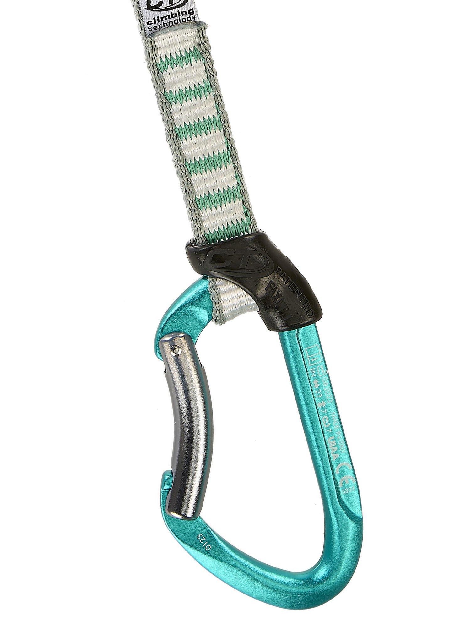 Ekspres wspinaczkowy Salto Set NY 22 cm - titanium/acquamarine 3/3