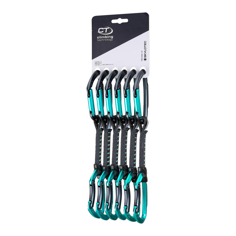 Ekspresy wspinaczkowe Climbing Technology Lime Set DY  12 cm 6-pack