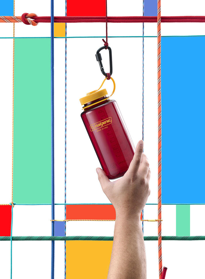 Butelka turystyczna Nalgene Sustain Wide Mouth 32 oz (1000 ml) - laker