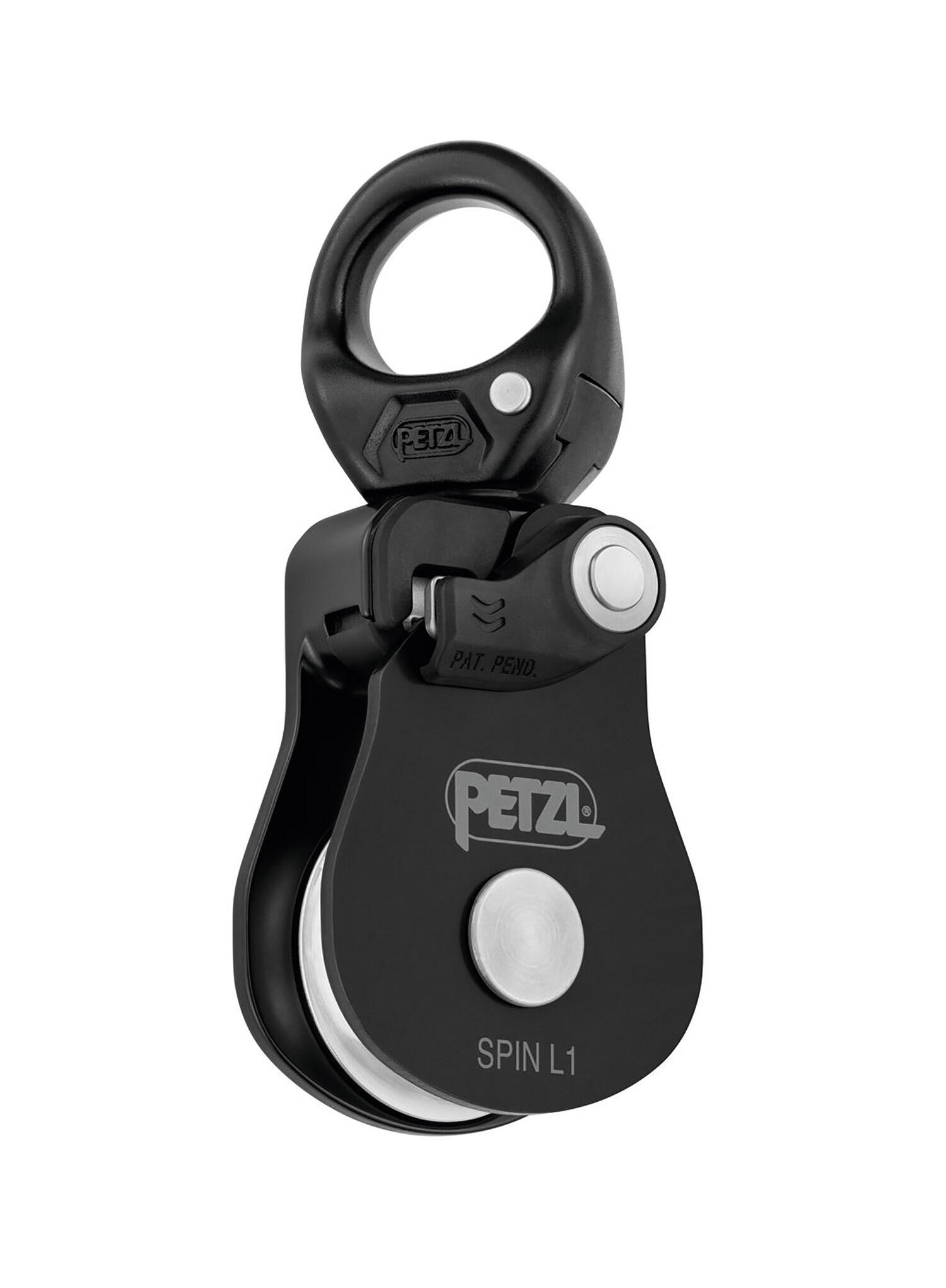 Poulie PETZL Spin L1 jaune 38 mm roulement triple action 7/7