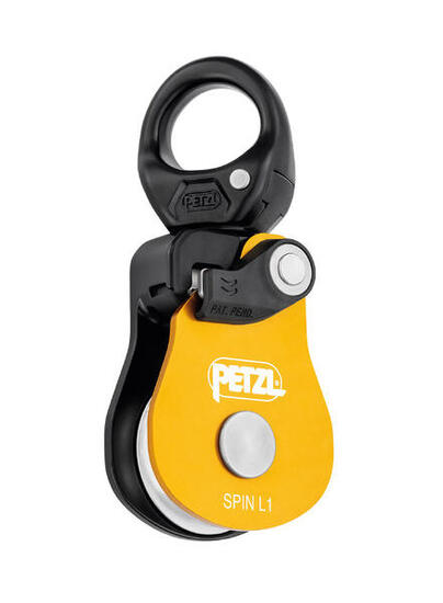 Petzl Spin L1 Umlenkrolle gelb 38 mm, dreifache Aktion