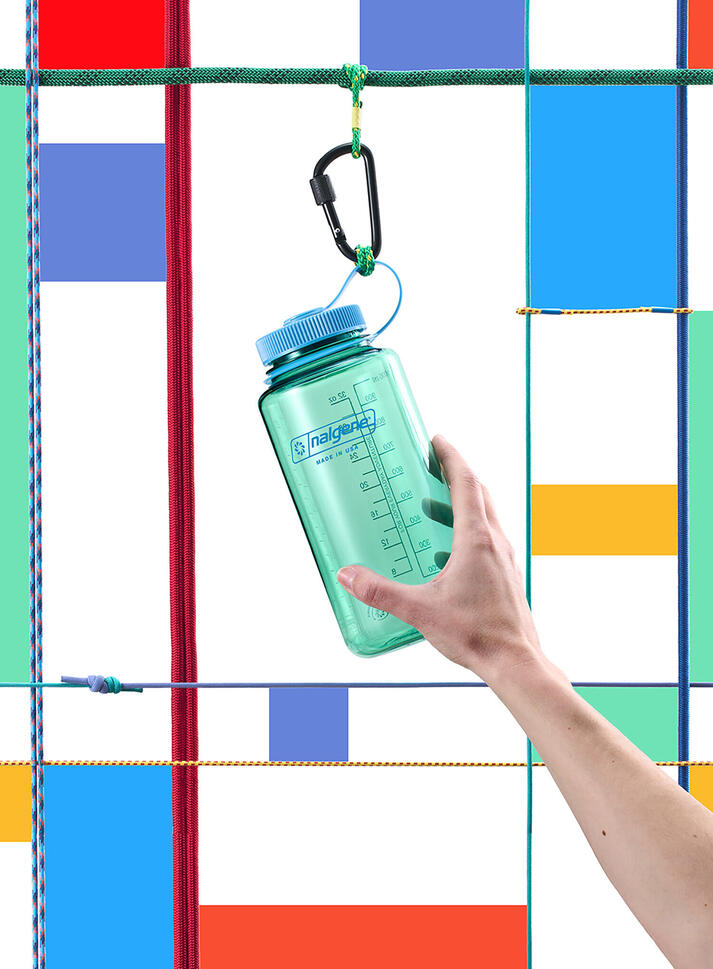 Butelka turystyczna Nalgene Sustain Wide Mouth 32 oz (1000 ml) - pastel green
