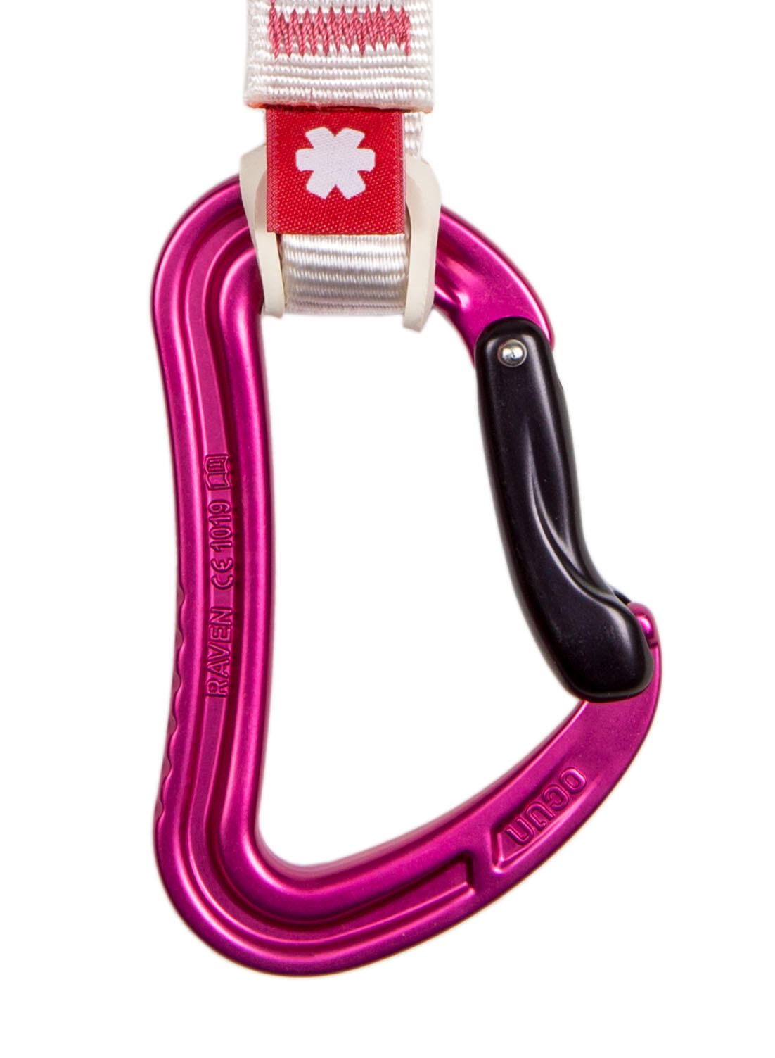 Dégaines Ocún Raven QD ZOOM PA pack 6 roses 23 mm 12 cm 24 kN 4/4
