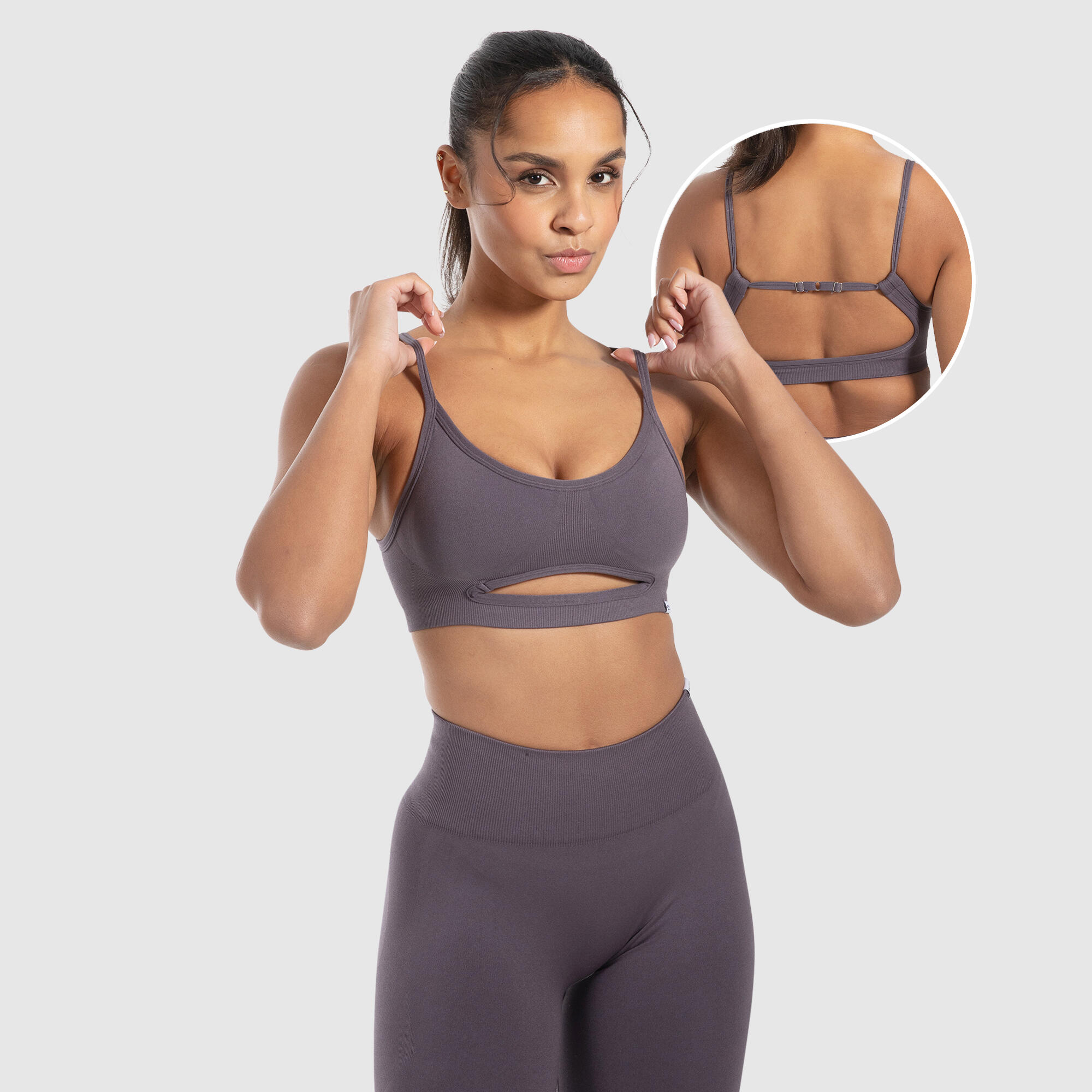 SMILODOX Damen Sport BH Nesa Lila