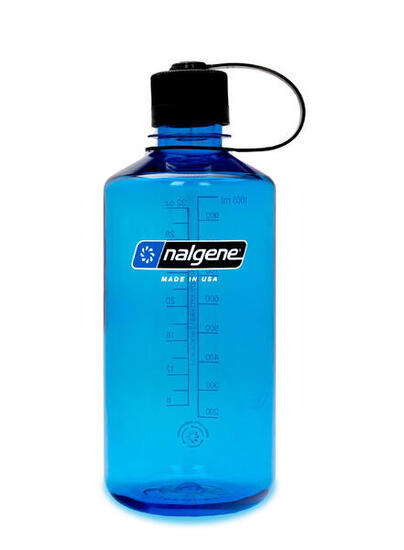 Bouteille Nalgene 1 L col étroit Slate Blue Tritan recyclé légère étanche