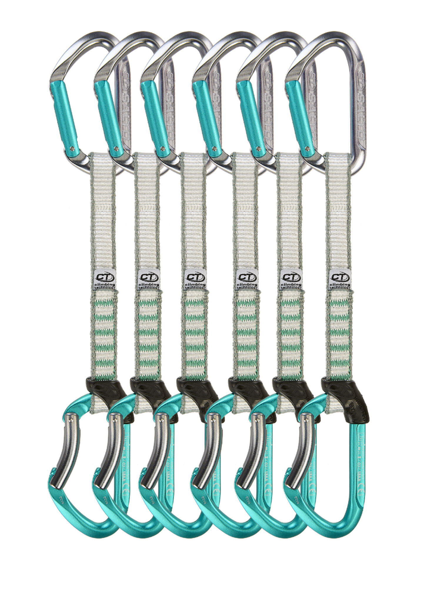 Ekspres wspinaczkowy Climbing Technology Salto Set NY 17 cm 6-Pack 1/4