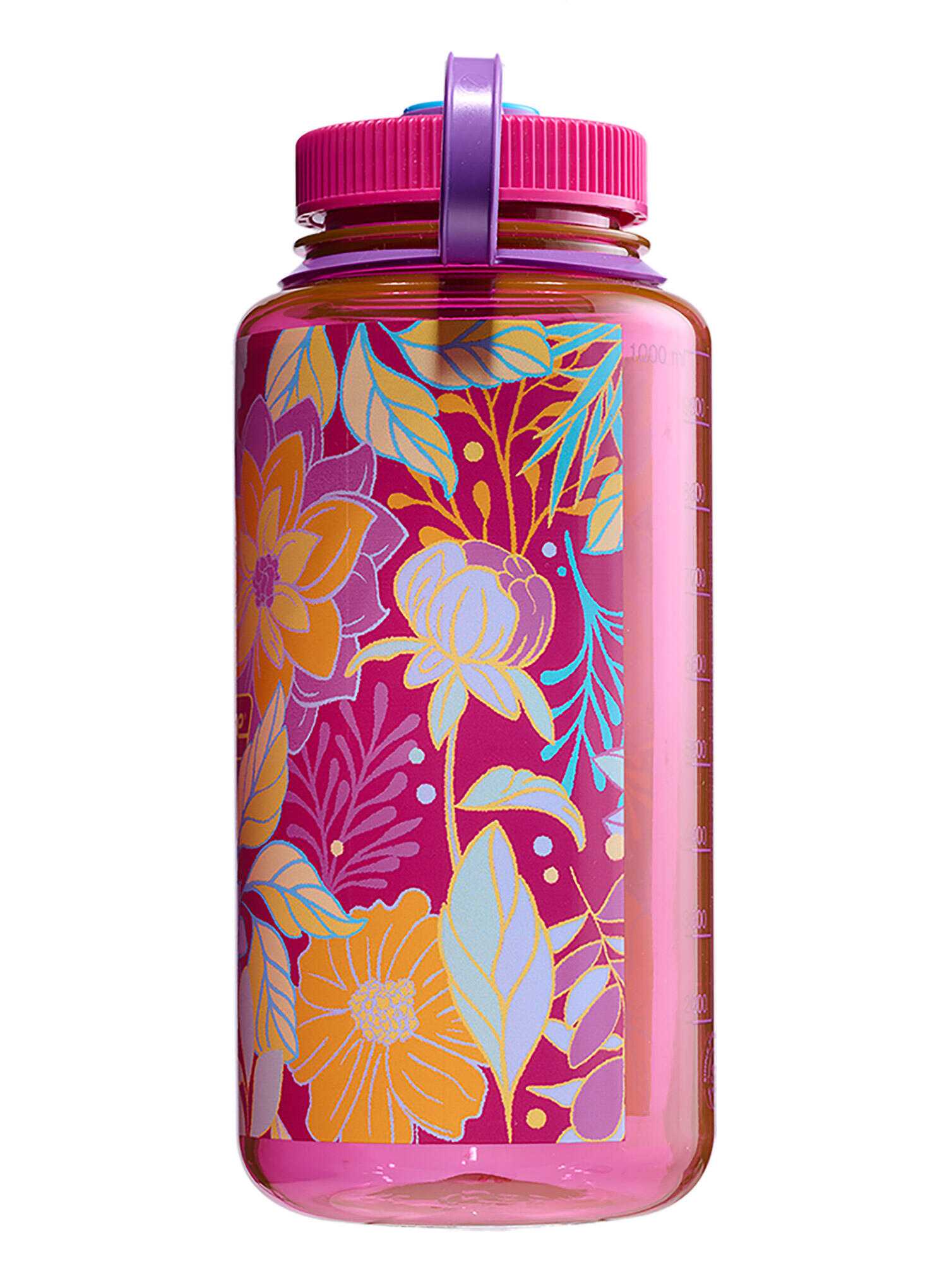 Gourde Nalgene Sustain 1 L magenta Tritan Renew large bouche étanche 3/4