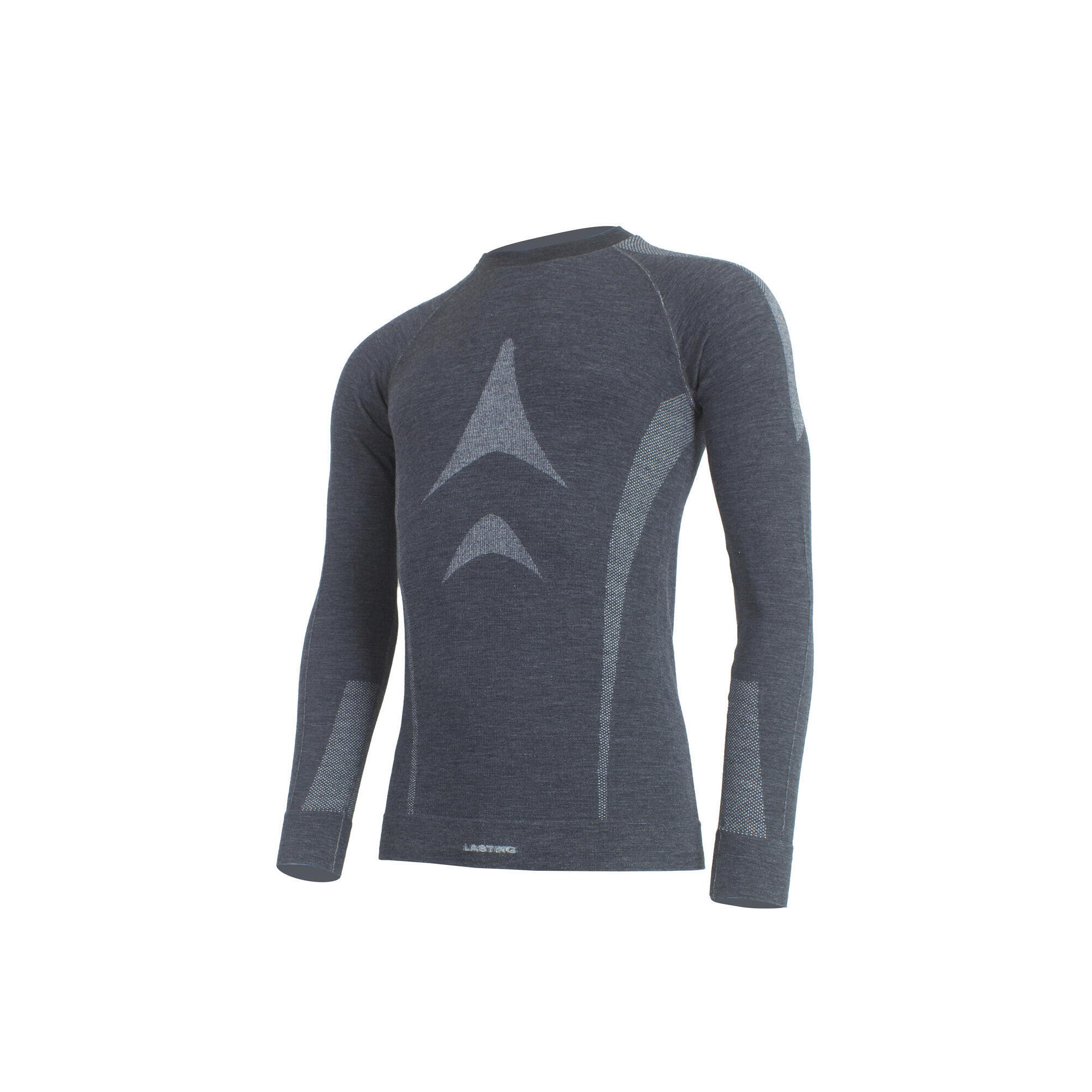 LASTING Pánské bezešvé merino triko WOLF