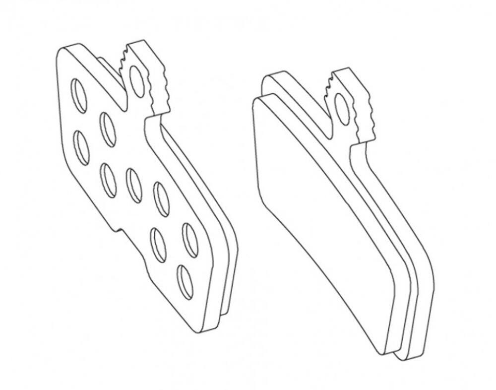 Plaquettes Sram Code Brake Pad Org/Stl 1 Set 2/4