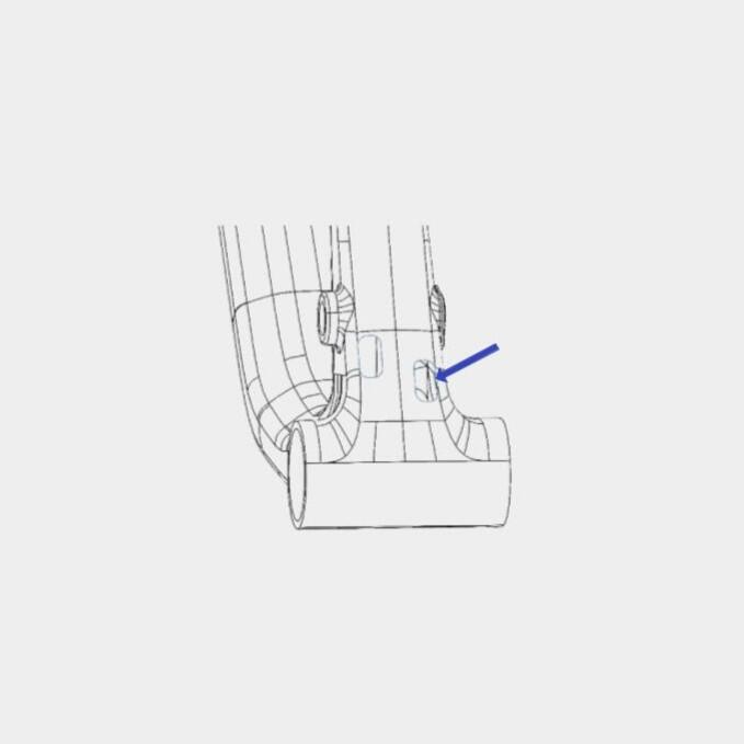 Tappo passacavo per alloggiamento deragliatore sul tubo sella Race 940S 3/5