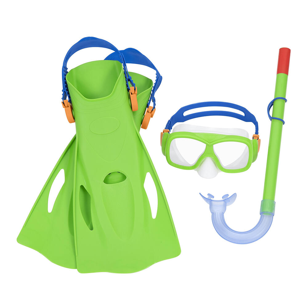 Maschera da Snorkeling con Boccaglio e Pinne Bestway Multicolore 7/7