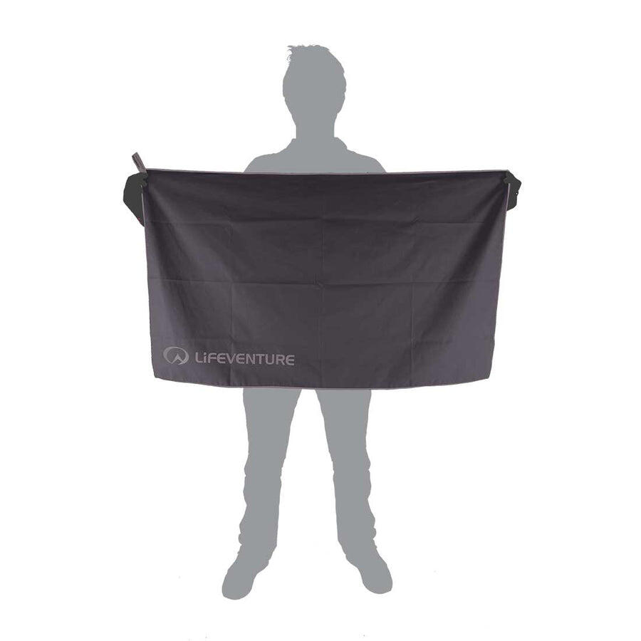 Serviette Lifeventure HydroFibre Trek L 110x65 cm anthracite, ultraligera 2/7