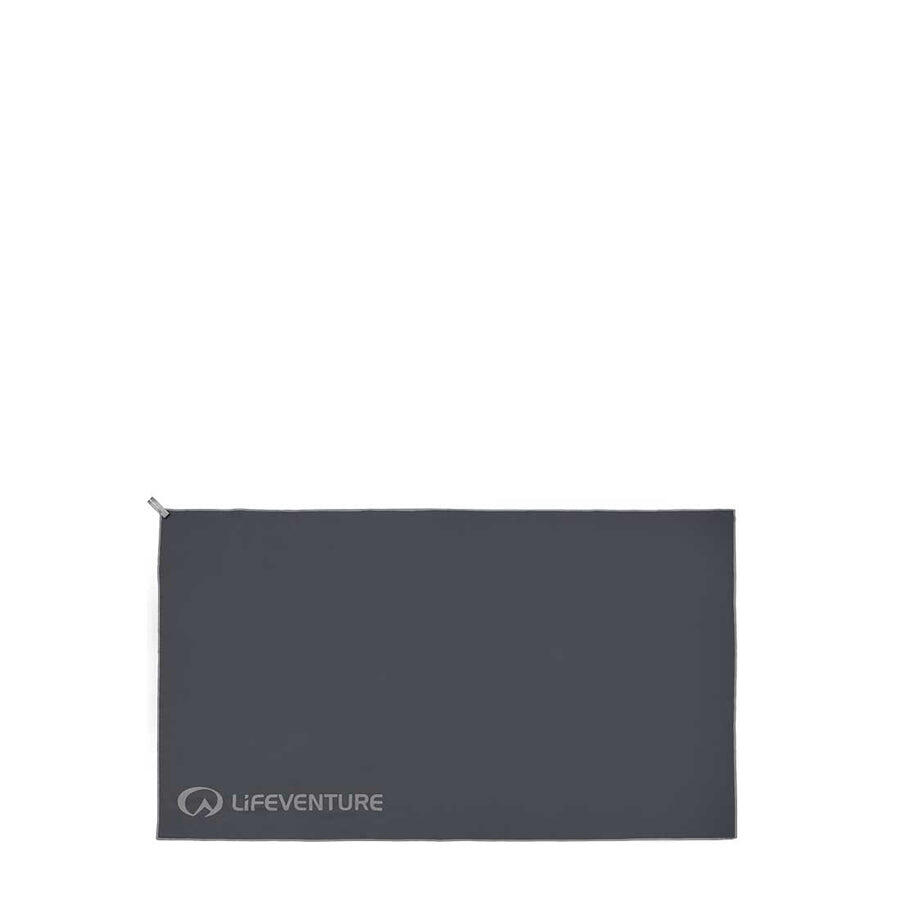 Lifeventure - Serviette Voyage Hydrofibre Trek Xl 130x75 Cm, Anthracite, Séchage Rapide - Serviette Poncho - Gris - 48 Xl - Decathlon