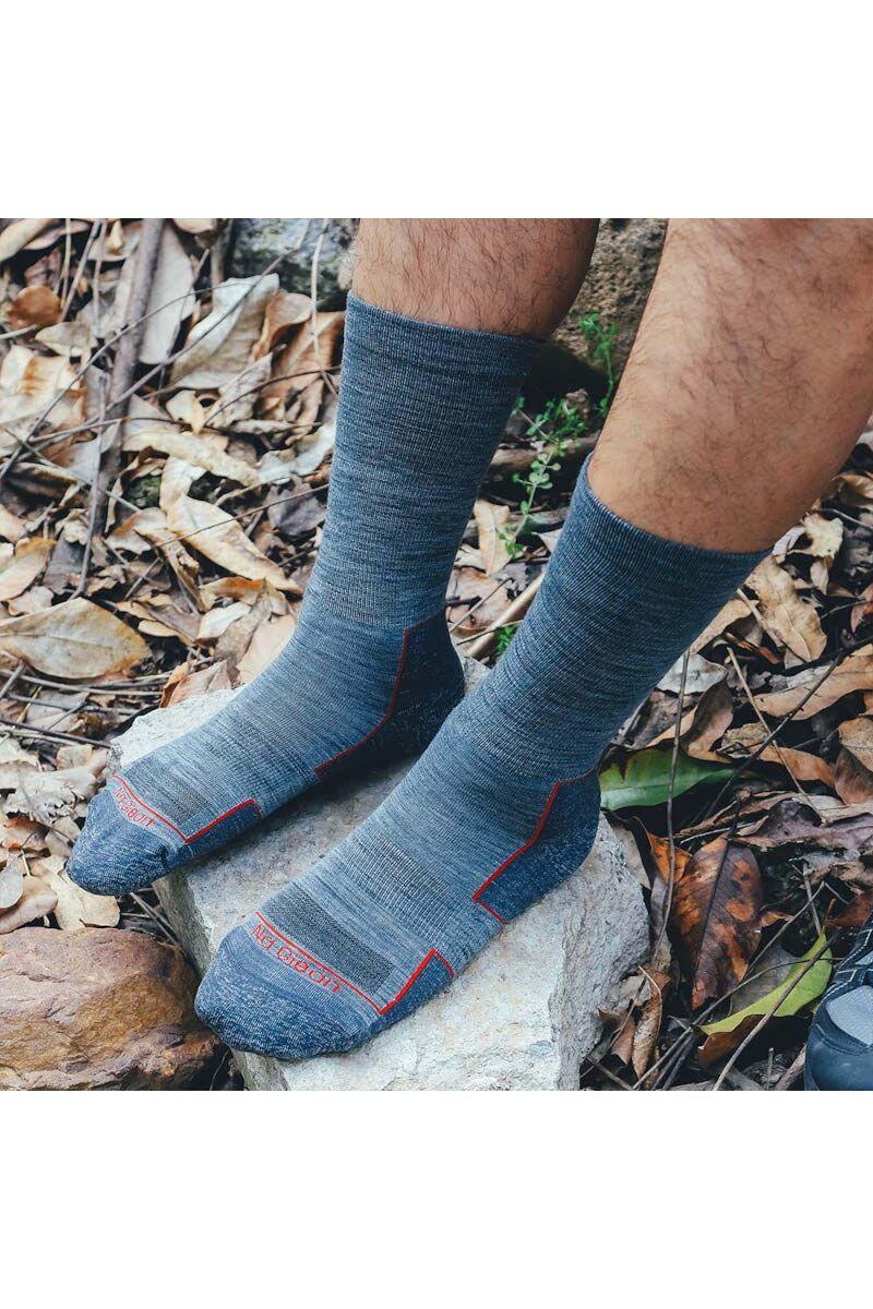 Calze trekking adulto Na Giean Light Weight Crew grigio-blu 3/3