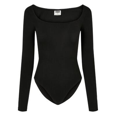 Dames biologische bodysuit met lange mouwen (schors)