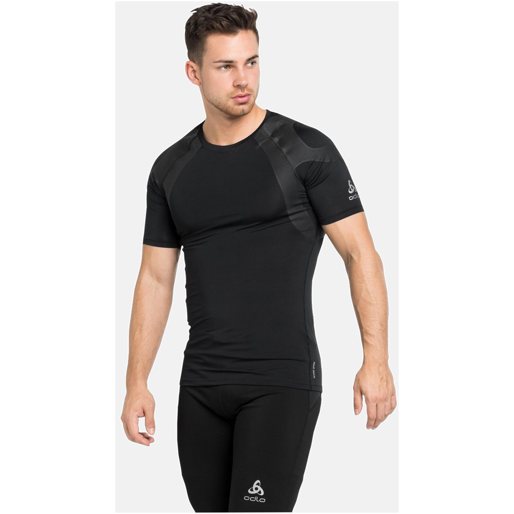 Odlo Active Spine 2.0 Short Sleeve Jersey Zwart 5/6