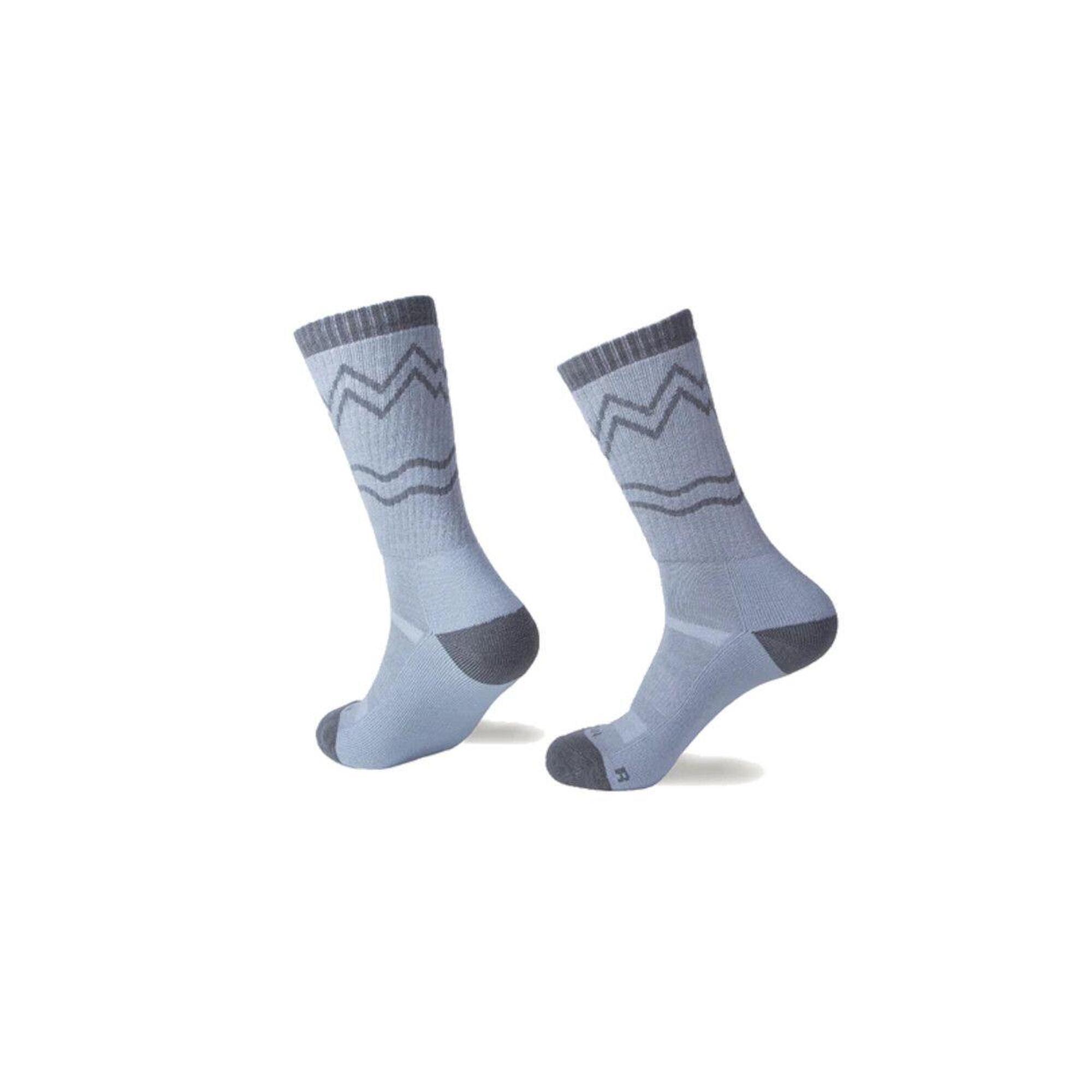 NA GIEAN Trekingové ponožky Boulder Way Medium Crew Forest Dawn