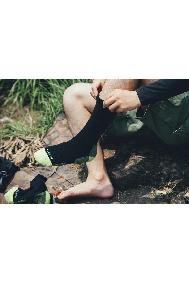 Calze trekking adulto Na Giean Medium Weight Crew nero 3/5