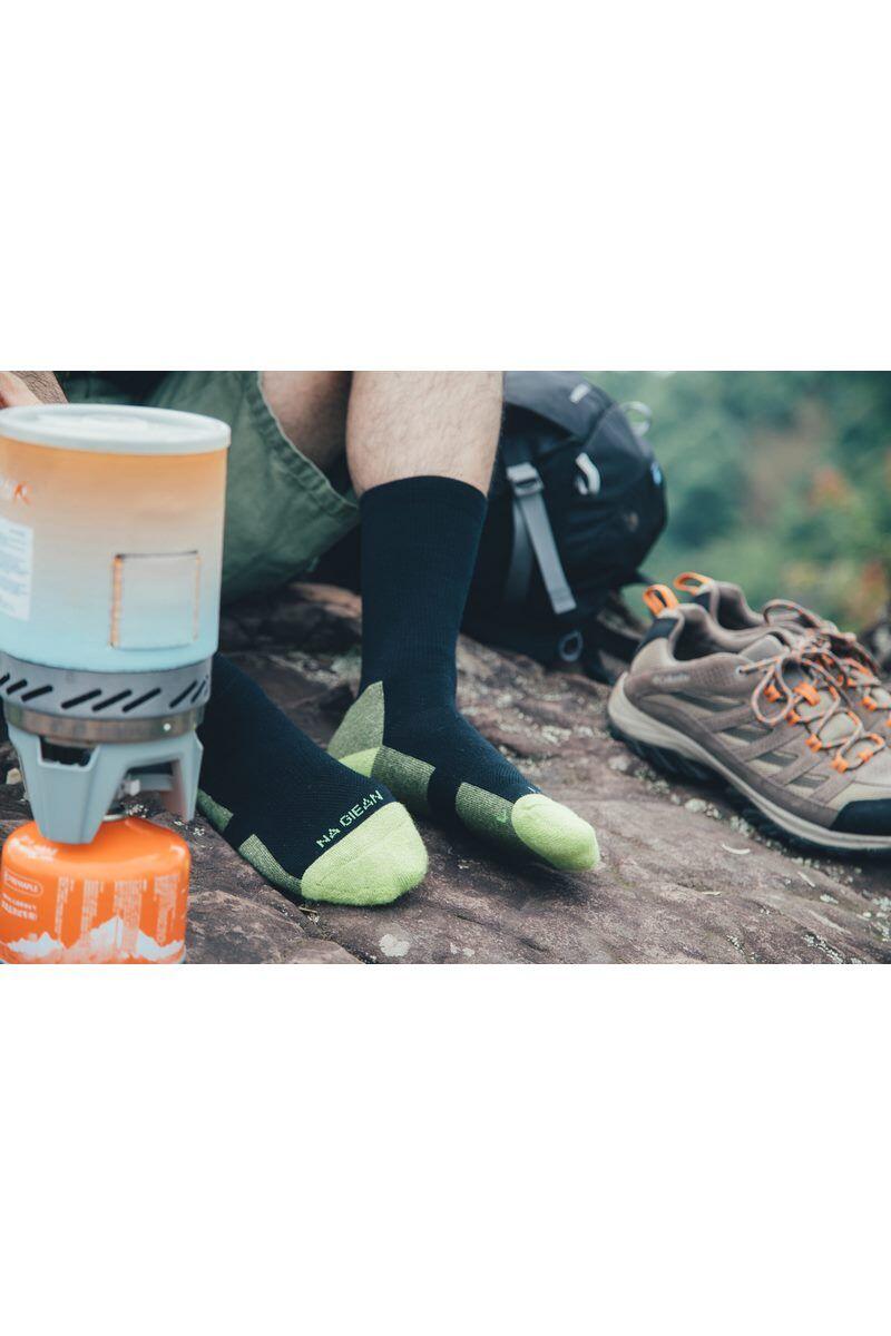 Calze trekking adulto Na Giean Medium Weight Crew nero 2/5