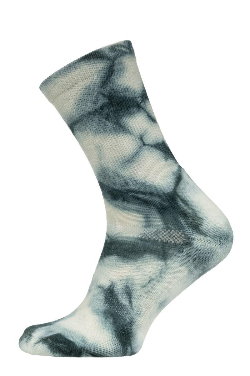 NA GIEAN Calze trekking uomo Na Giean Medium Weight Tie-Dyed Crew blu-bianco