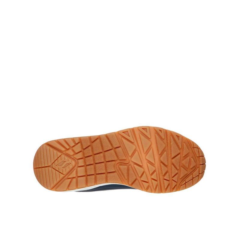 Sapatilhas Caminhada Infantis Skechers 403674L_NVY Azul marinho com Atacadores
