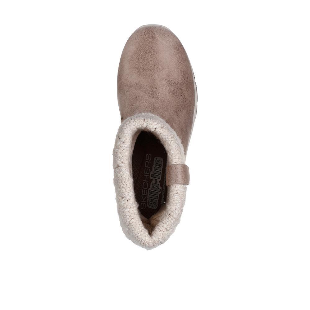 CONFORTABLE Y Calido BUTIN FEMME Skechers Slip-ins Easy Cozy  Weather GRIS 3/7