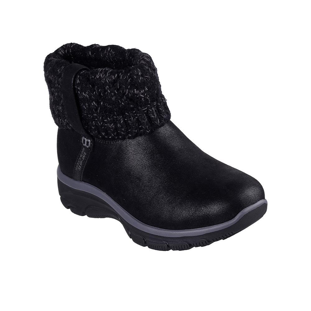 CONFORTABLE Y Calido BUTIN FEMME Skechers Slip-ins Easy Cozy Weather NOIR 2/5