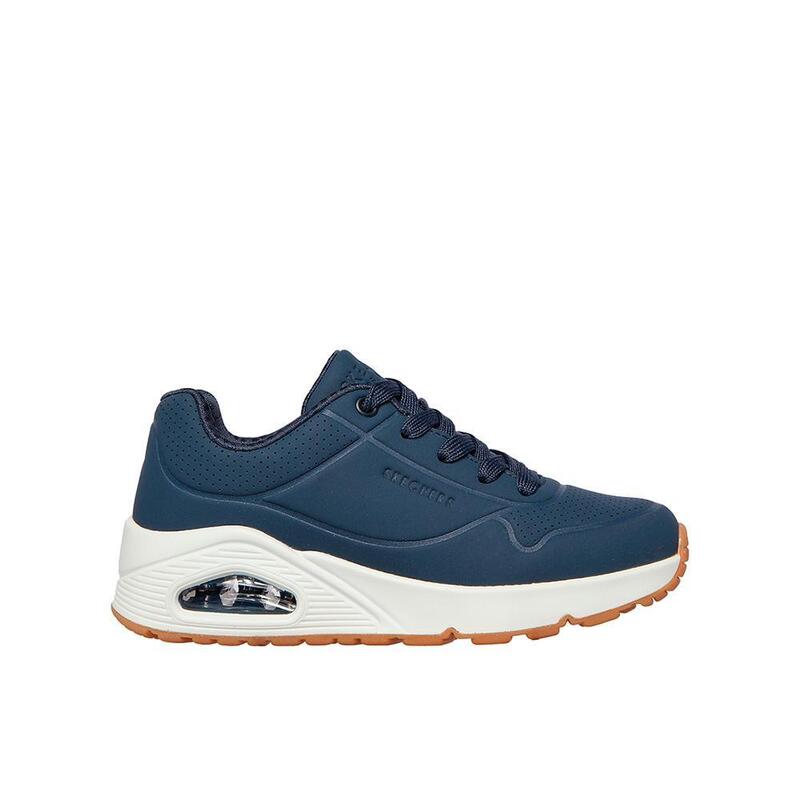 Sapatilhas Caminhada Infantis Skechers 403674L_NVY Azul marinho com Atacadores