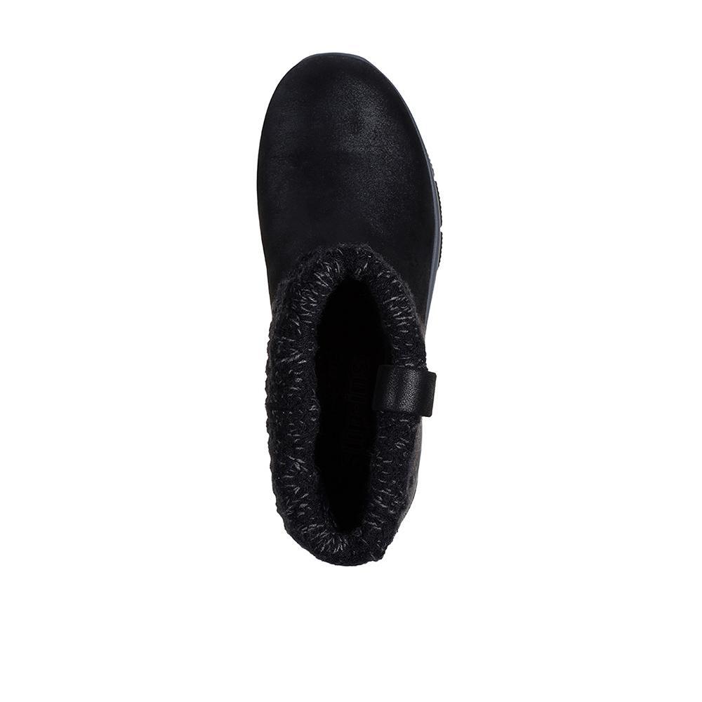 CONFORTABLE Y Calido BUTIN FEMME Skechers Slip-ins Easy Cozy Weather NOIR 3/5
