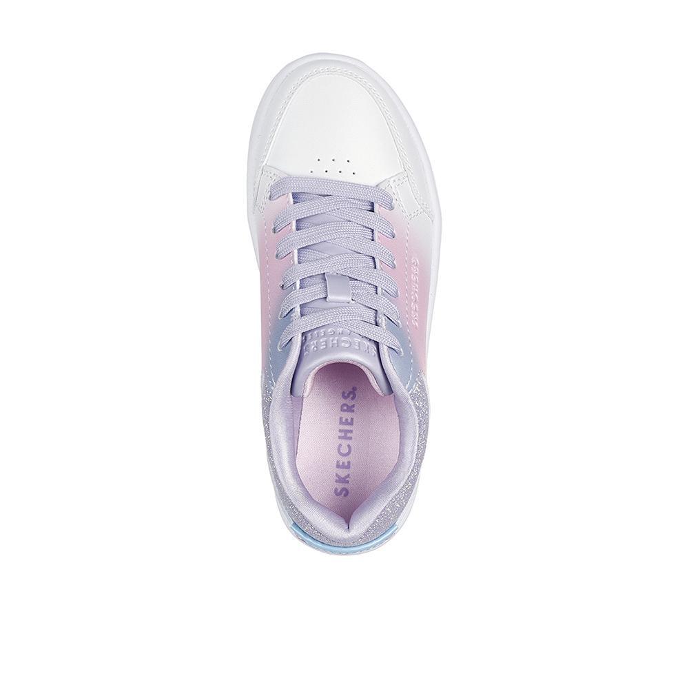 Tênis brancos Skechers Kids' Ombre Platform 3/4