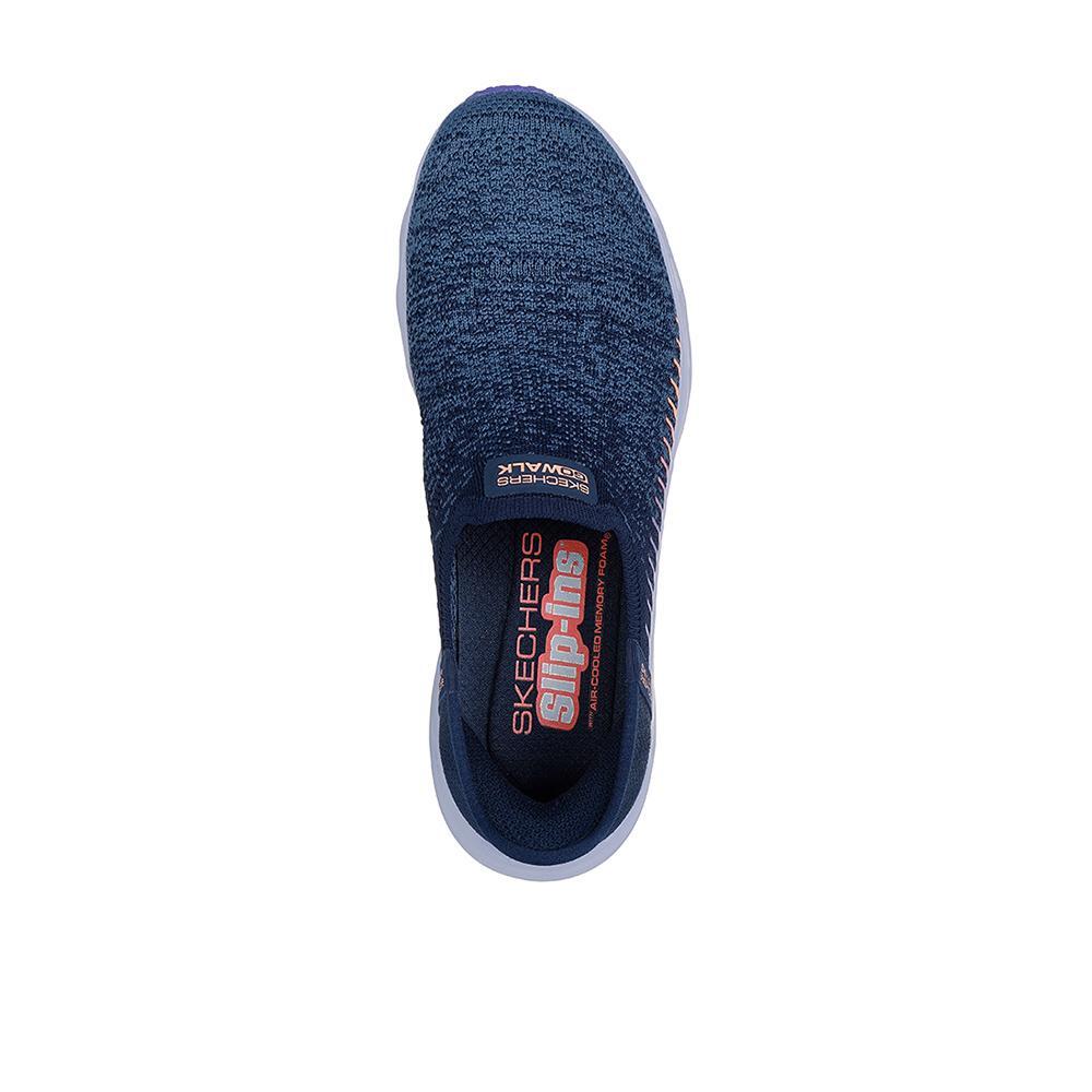 Tênis Azuis Skechers Go Walk Glide-Step 2.0 Femininos 3/4