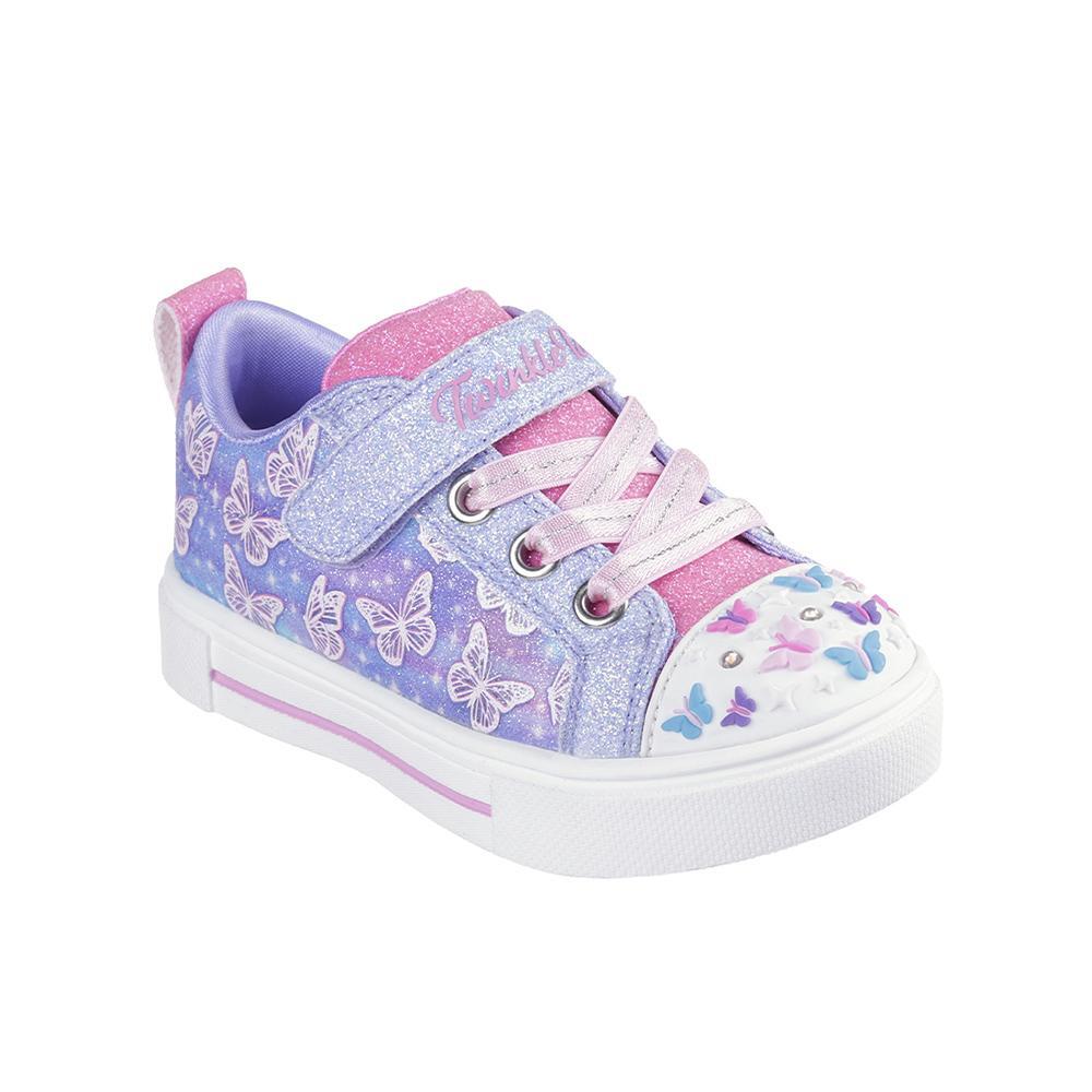 Brilho do Skechers Kid Faz Faíscas de Tênis Roxos 2/4