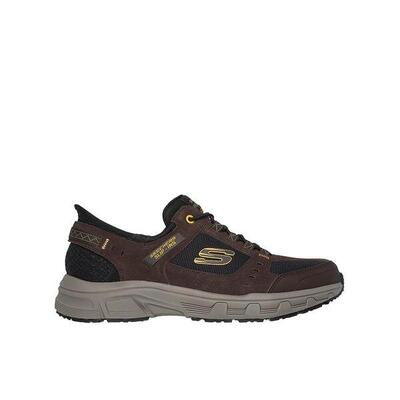 Zapatillas Deportivas Caminar Hombre Skechers 237450_BRBK Marrones con Cordones