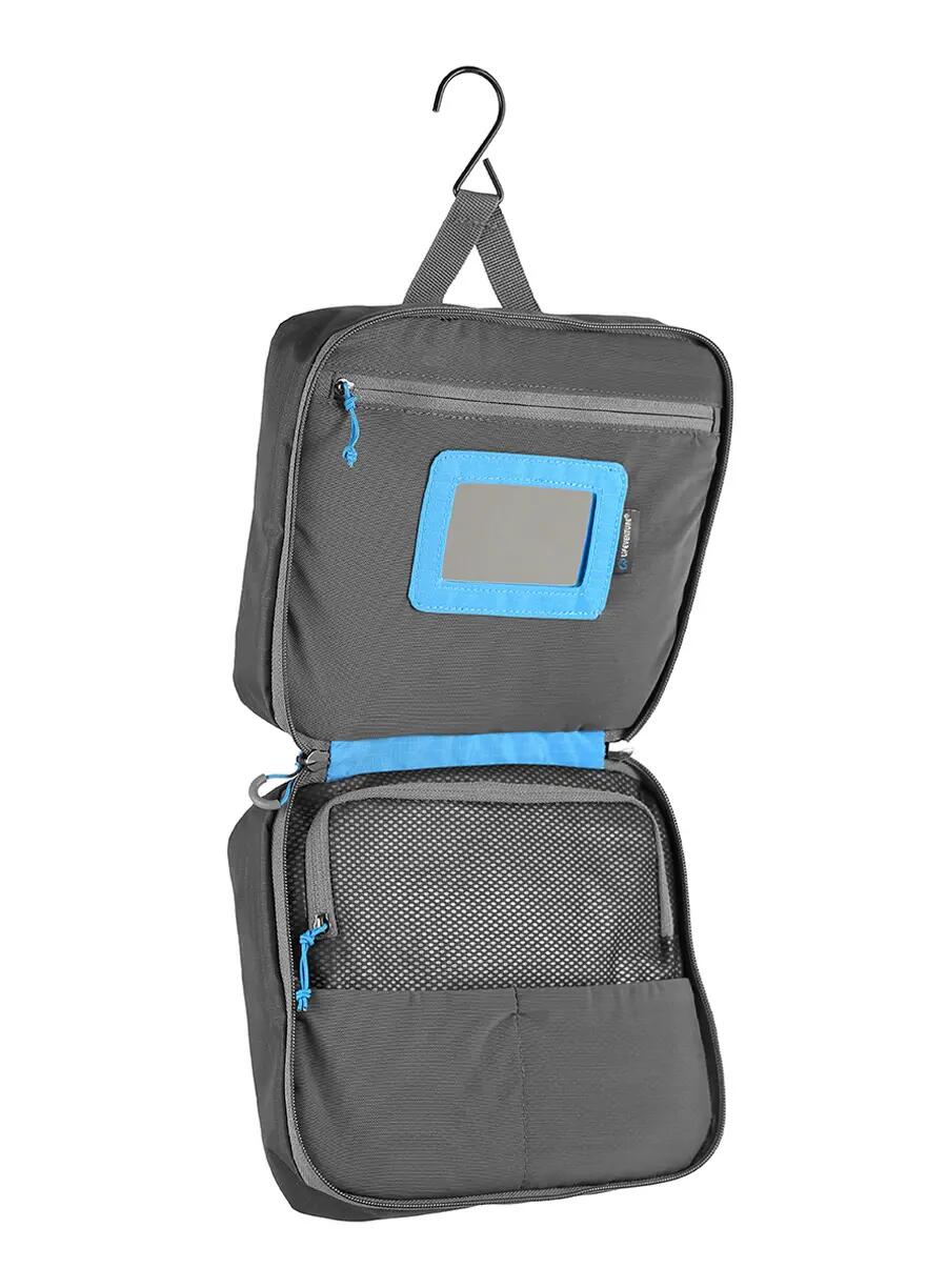Trousse de toilette Lifeventure large gris nylon ripstop 2 compartiments 2/5